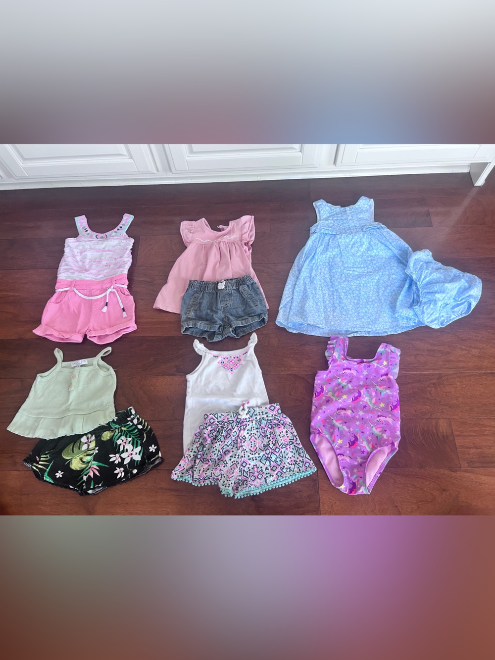 Toddler girls 2T summer bundle lot outfits sets swim